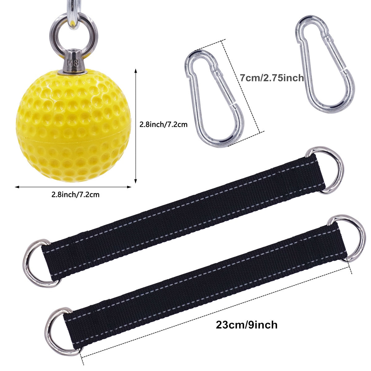 7.2/9.7cm Pull Up Balls Cannonball Grips Finger Trainer Grip Strength Training Arm