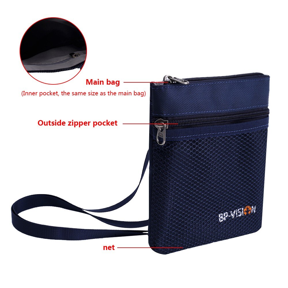 Outdoor Anti-Theft Card Phone Storage Bag Passport Key Holder Wallet Neck Lanyard