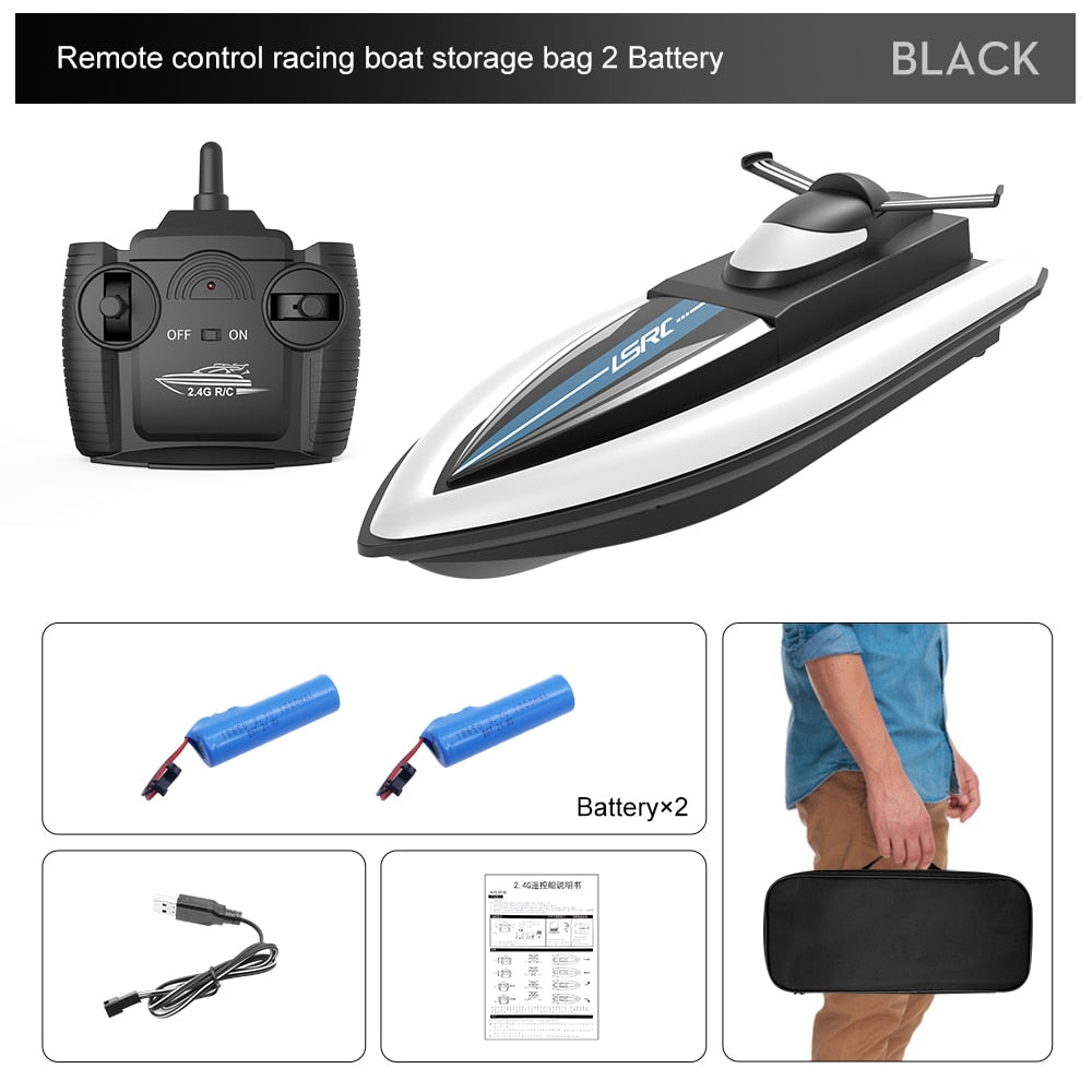 Racing Boat Waterproof Rechargeable Model Electric Radio Remote Control Speedboat