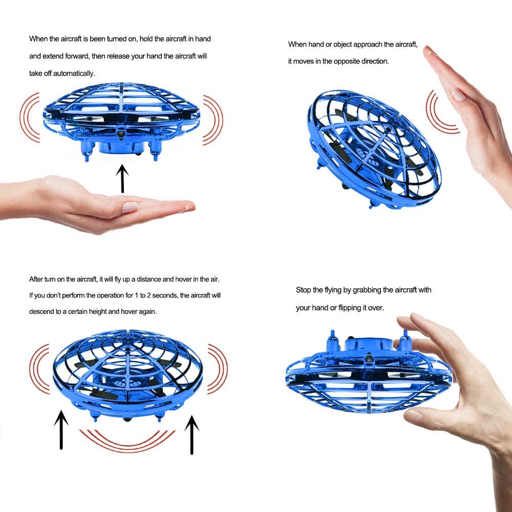 Mini Helicopter UFO RC Drone Infraed Hand Sensing Aircraft Electronic Model Quadcopter