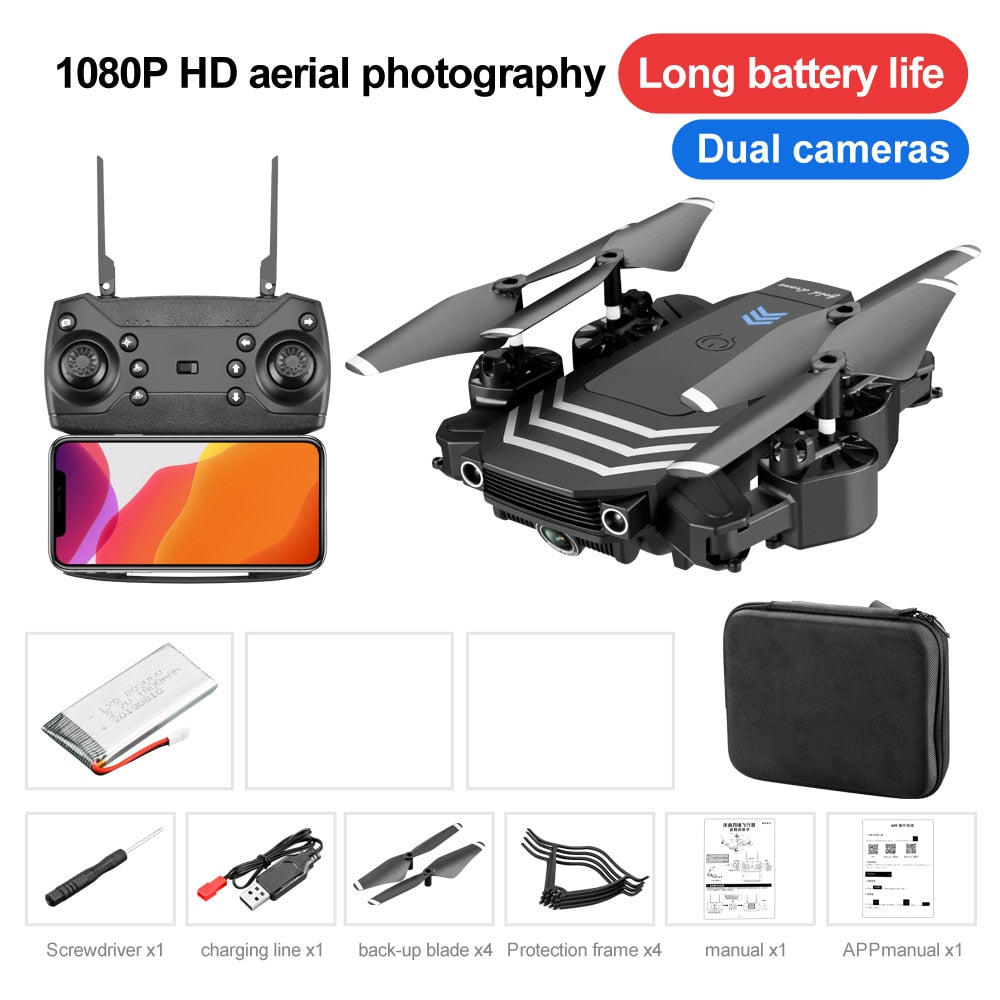 Halolo LS11 RC Drone 4K With Camera HD Wifi Fpv Mini Foldable Dron Helicopter