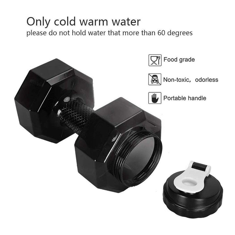 2200ML Water Dumbbells Cup Large Capacity Fitness Cup For Home Gym Office