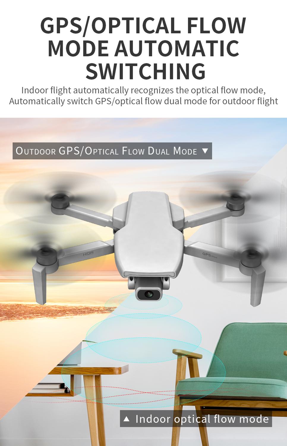 CONUSEA SG108 GPS Drone with 4K HD Dual Camera 5G Wifi FPV Brushless drone profissional