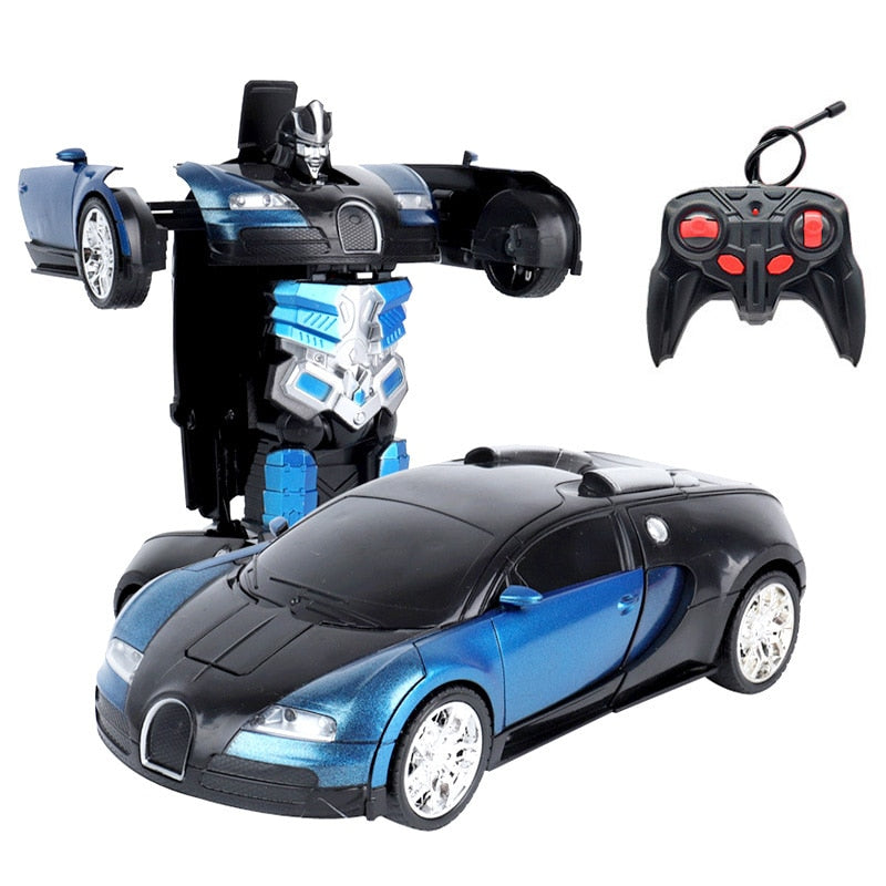 RC Car Transformation Robots Sports Vehicle Model Robots Toys Remote Cool