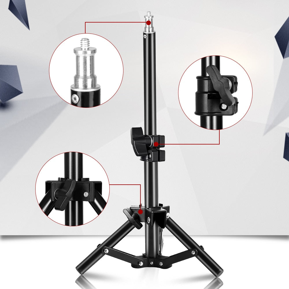 37cm/14.5inch Photography Mini Table 1/4 Screw Head Light Stand