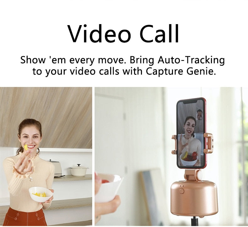 APAI GENIE Smart Tracking Selfie Stick 360°Rotation Auto Face Object Tracking Phone Camera Tripod