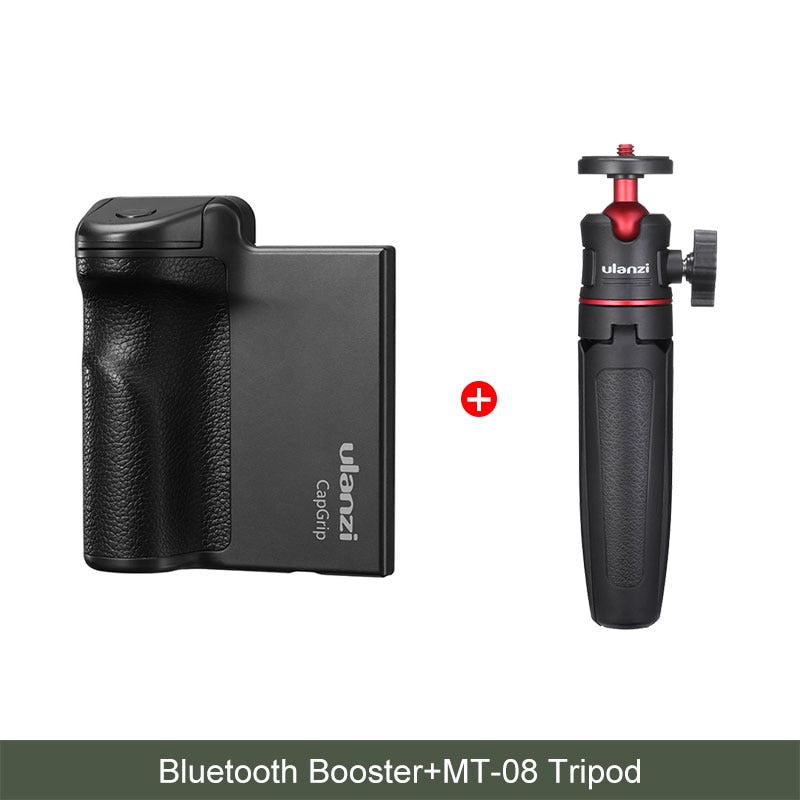 Smartphone Selfie Booster Handle Grip Bluetooth Photo Stabilizer Holder with Shutter Release