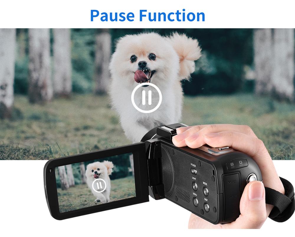 KOMERY New Release Video Camcorder 4K WiFi 48MP Built-in Fill Light Touch Screen