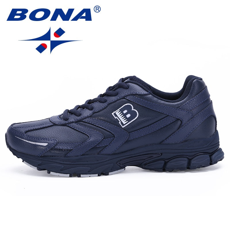 BONA New Arrival Classics Style Men Running Shoes Lace Up Sport Shoes Men Outdoor Jogging Walking Athletic