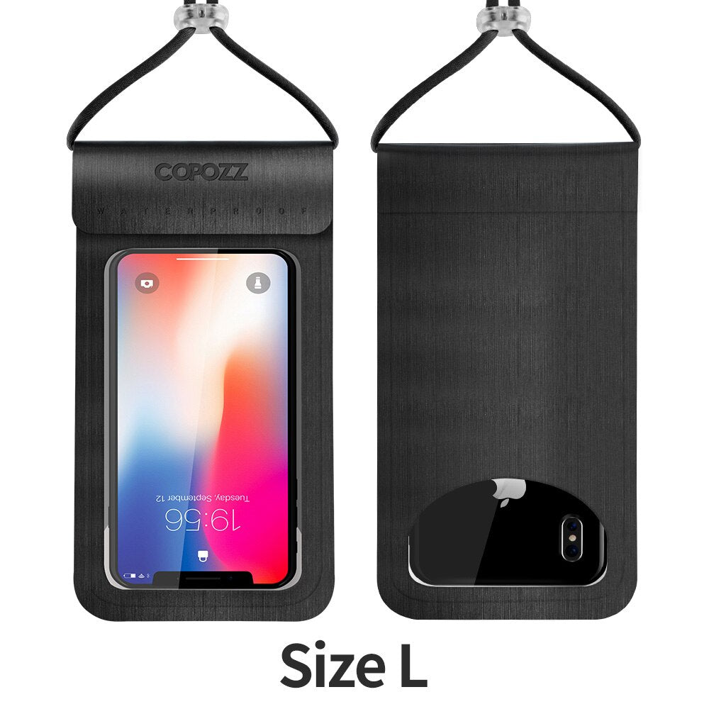 COPOZZ Waterproof Phone Pouch for iPhone X/8/7/6S Plus/Samsung S7 Swimming Snorkeling