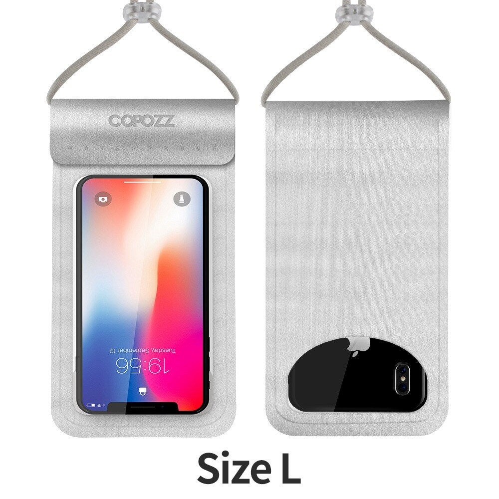 COPOZZ Waterproof Phone Pouch for iPhone X/8/7/6S Plus/Samsung S7 Swimming Snorkeling