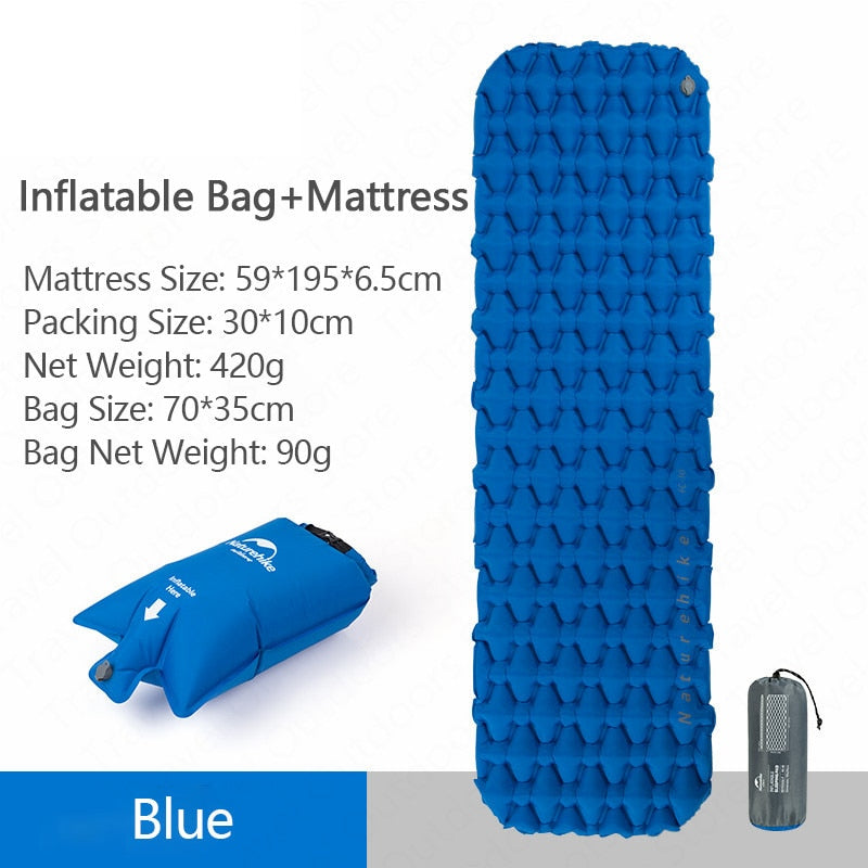 Naturehike Outdoor Camping Inflatable Cushion Moisture-proof Sleeping Bag Mattress