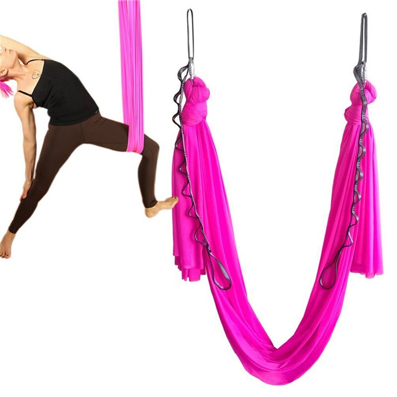 7 Meters elastic Aerial Yoga Hammock Swing Latest Multifunction Anti-gravity Yoga belts