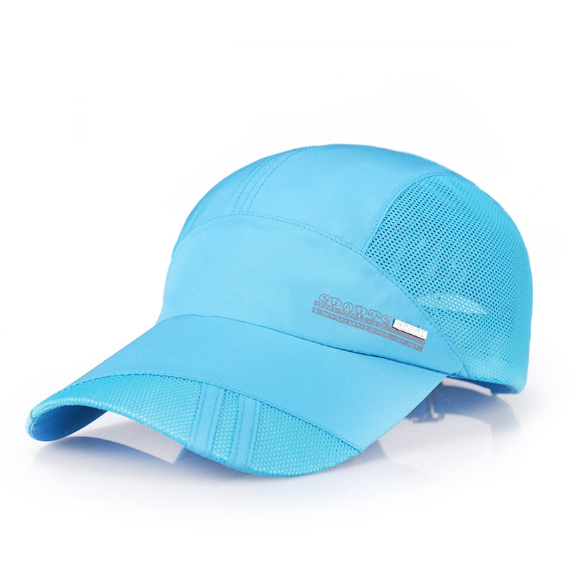 New Arrivals Adjustable Breathable Running Golf Fishing Baseball Caps Sunshade Mesh