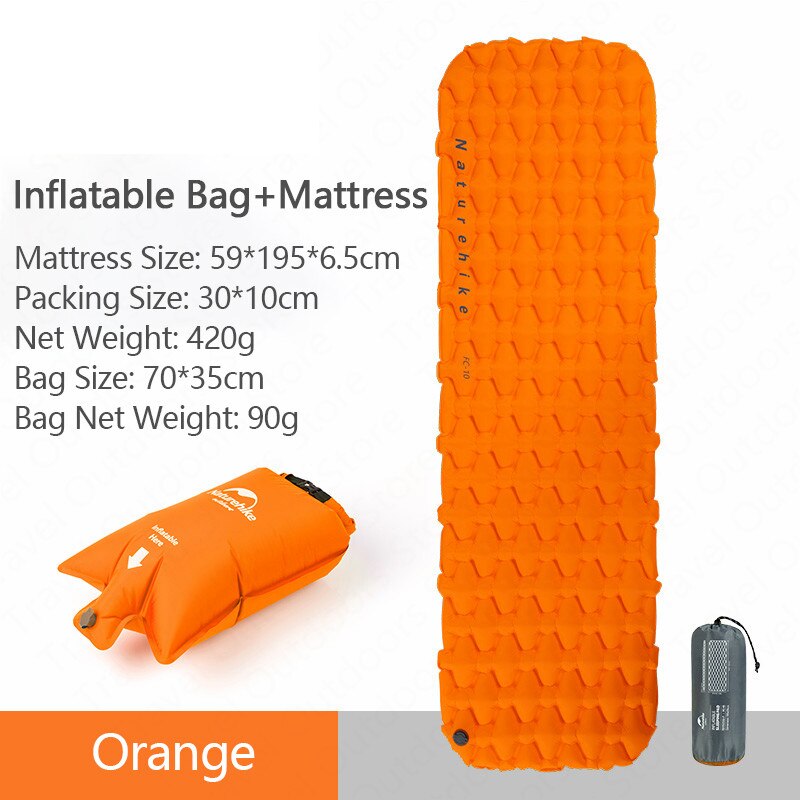 Naturehike Outdoor Camping Inflatable Cushion Moisture-proof Sleeping Bag Mattress