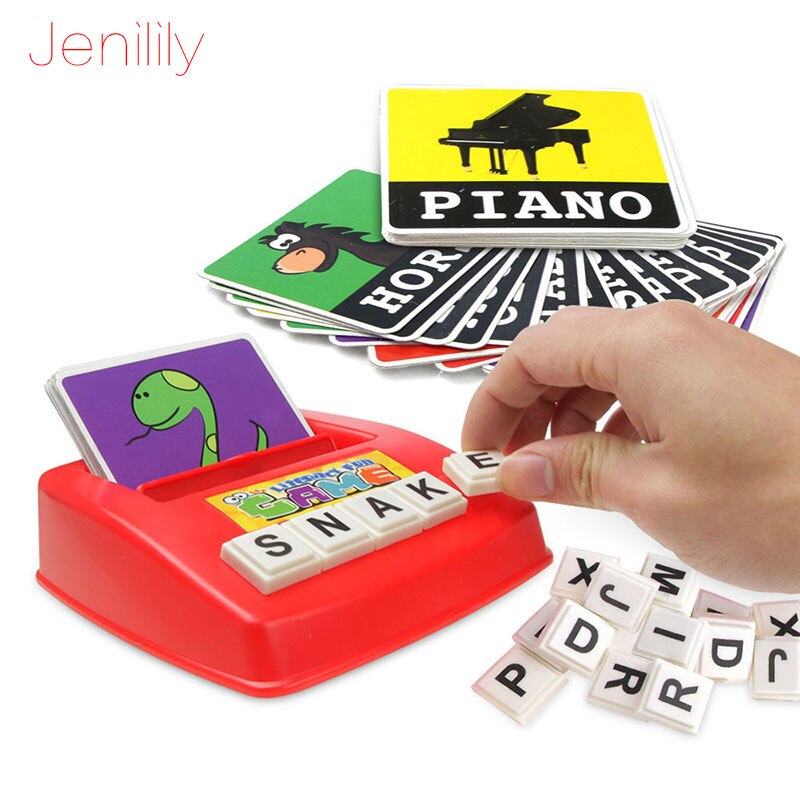 1 Set Pictures To Spell The Word Learning Baby Toy English Alphabet Card Games For Children