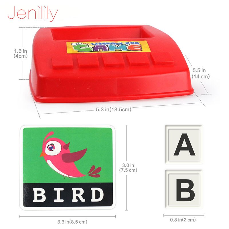 1 Set Pictures To Spell The Word Learning Baby Toy English Alphabet Card Games For Children