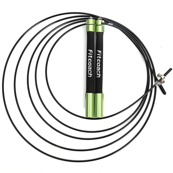 Speed Jump Rope Ball Bearing Metal Handle Sport Skipping,Stainless Steel Cable Crossfit