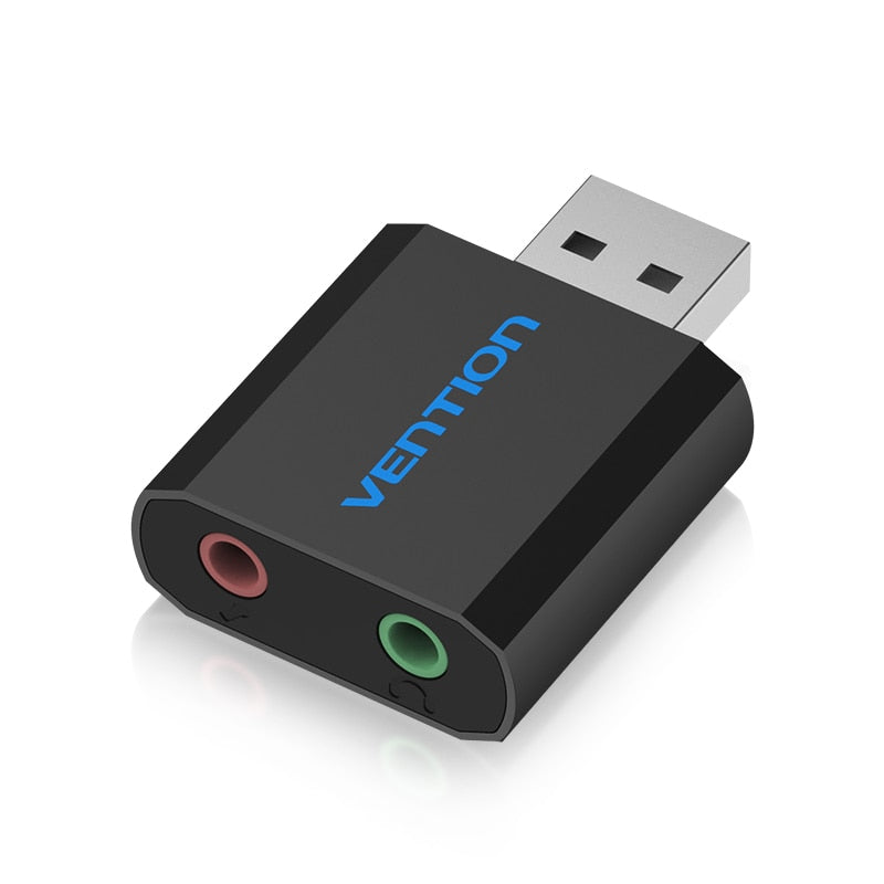 Vention USB Sound Card USB Audio Interface External 3.5mm Microphone Audio Adapter