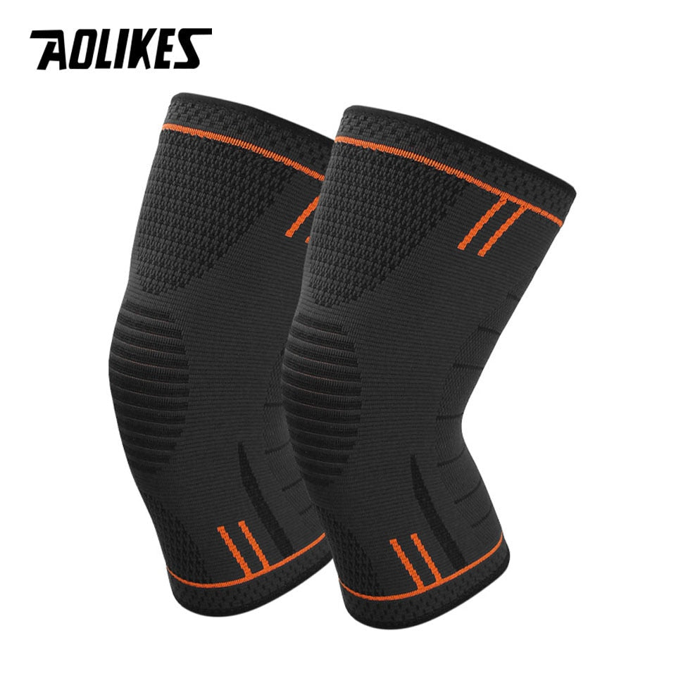 AOLIKES 1 Pair Non Slip Silicone Sports Knee Pads SupportInjury Recovery Kneepad