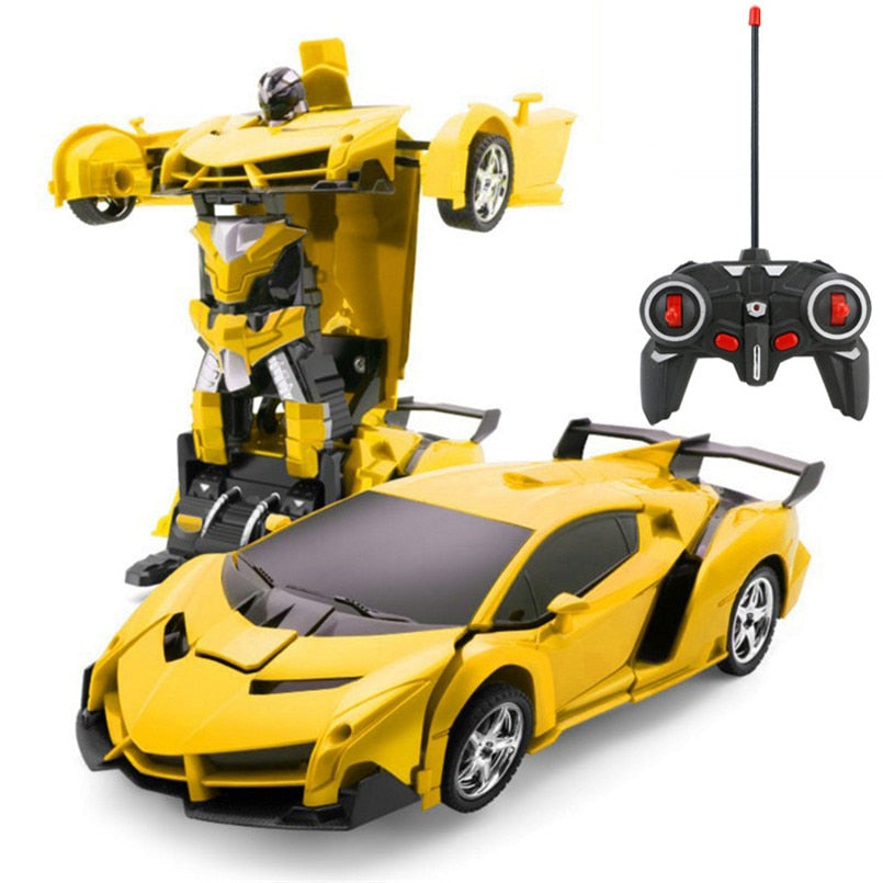 2 in 1 Electric RC Car Transformation Robots Children Boys Toys Outdoor Remote Control