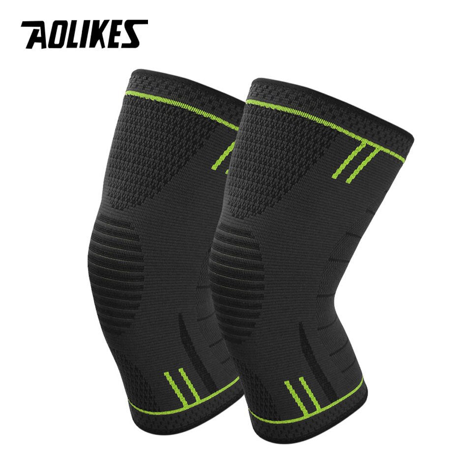 AOLIKES 1 Pair Non Slip Silicone Sports Knee Pads SupportInjury Recovery Kneepad