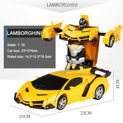 RC Car Transformation Robots Sports Vehicle Model  Drift Car  Toys Cool Deformation