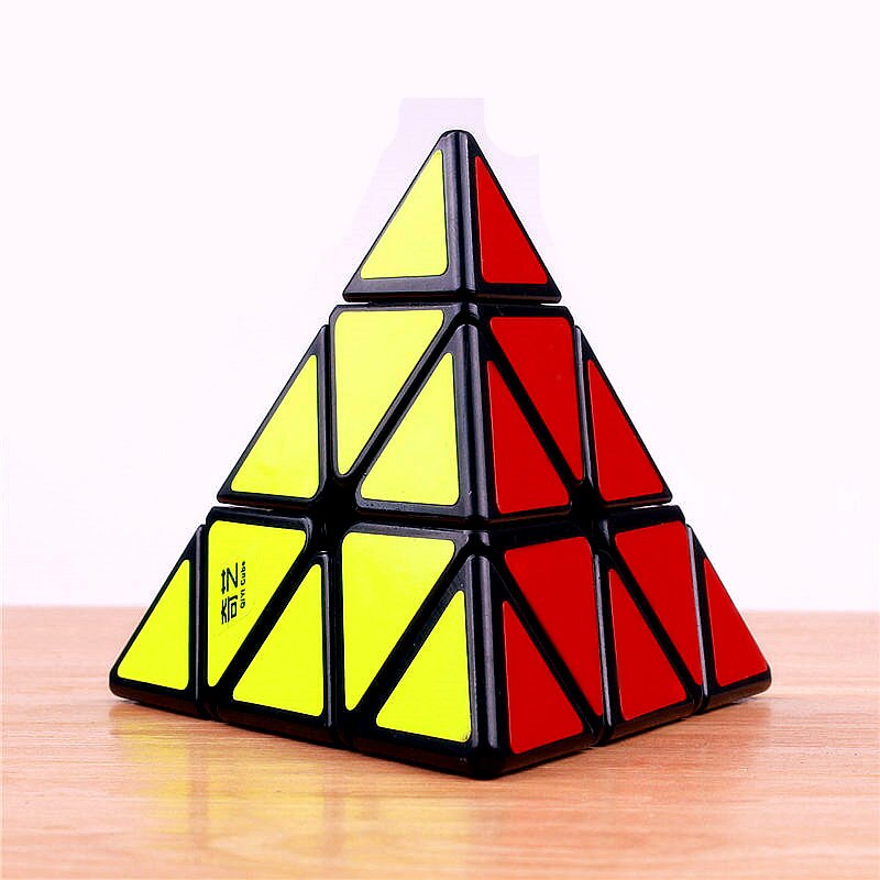 QY TOYS megaminxeds magic speed cube stickerless pyramidcube professional puzzle