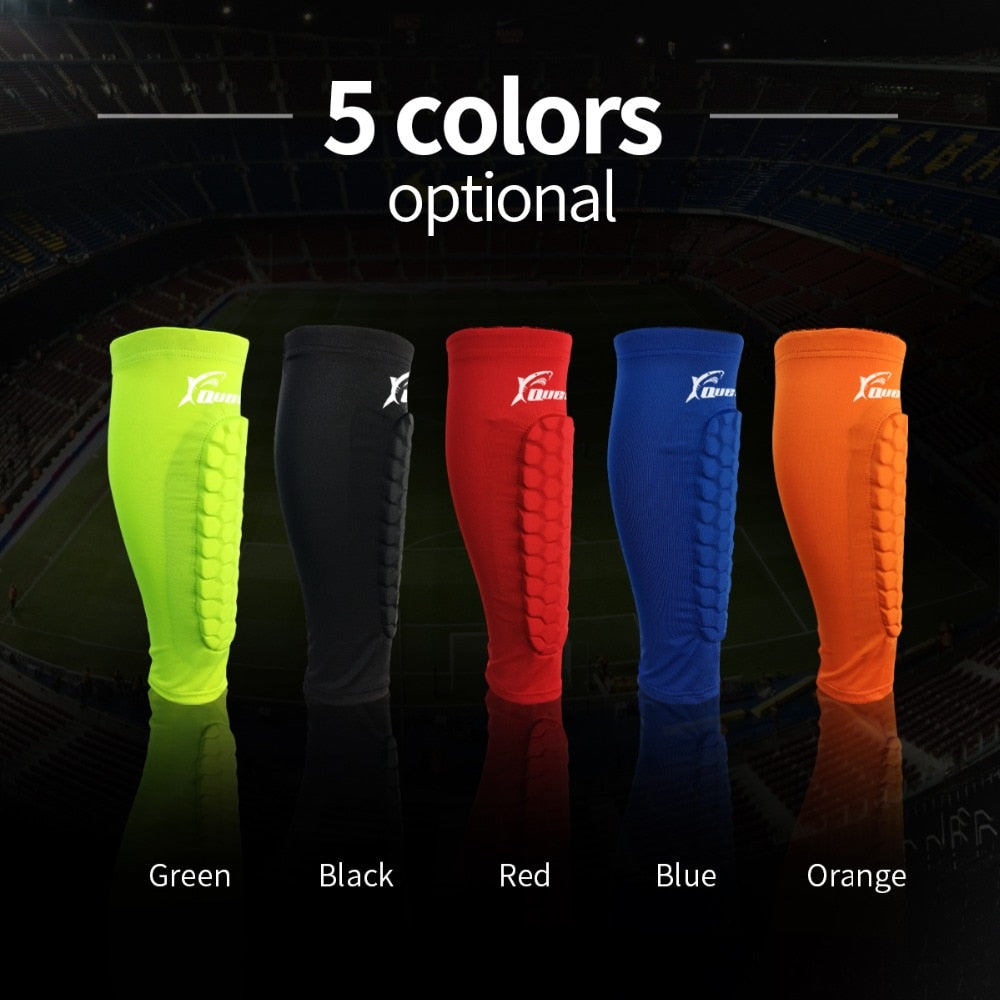 Football Shin Guards Protective Compression Basketball Leg Calf Sleeves Cycling Leg 1 Pair