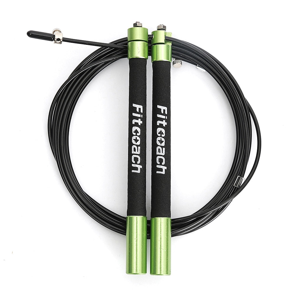 Speed Jump Rope Ball Bearing Metal Handle Sport Skipping,Stainless Steel Cable Crossfit