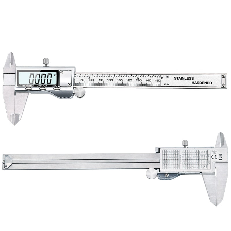 TON09 6-Inch 150mm Stainless Steel Electronic Digital Vernier Caliper Metal Micrometer