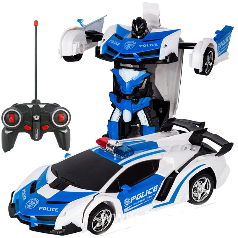 2 in 1 Electric RC Car Transformation Robots Children Boys Toys Outdoor Remote Control