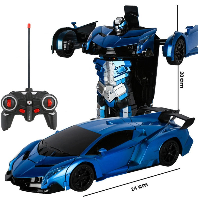 2 in 1 Electric RC Car Transformation Robots Children Boys Toys Outdoor Remote Control