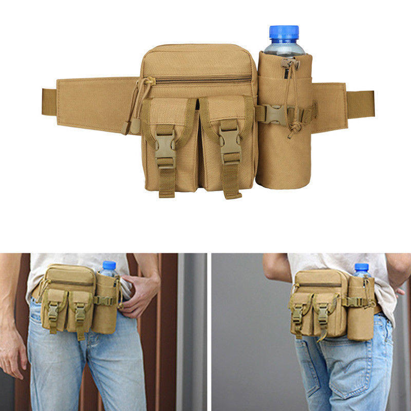 Fashion Men&#39;s Outdoor Camping Tactical Backpacks Pouch Belt Bag Waist Backpack