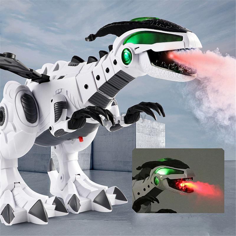 Brand New Dinosaur Toys For Kids White Spray Electric Dinosaur Mechanical Pterosaurs Dinosaur