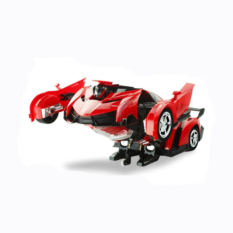 2In1 RC Car Sports Car Transformation Robots Models Remote Control Deformation Car RC fighting