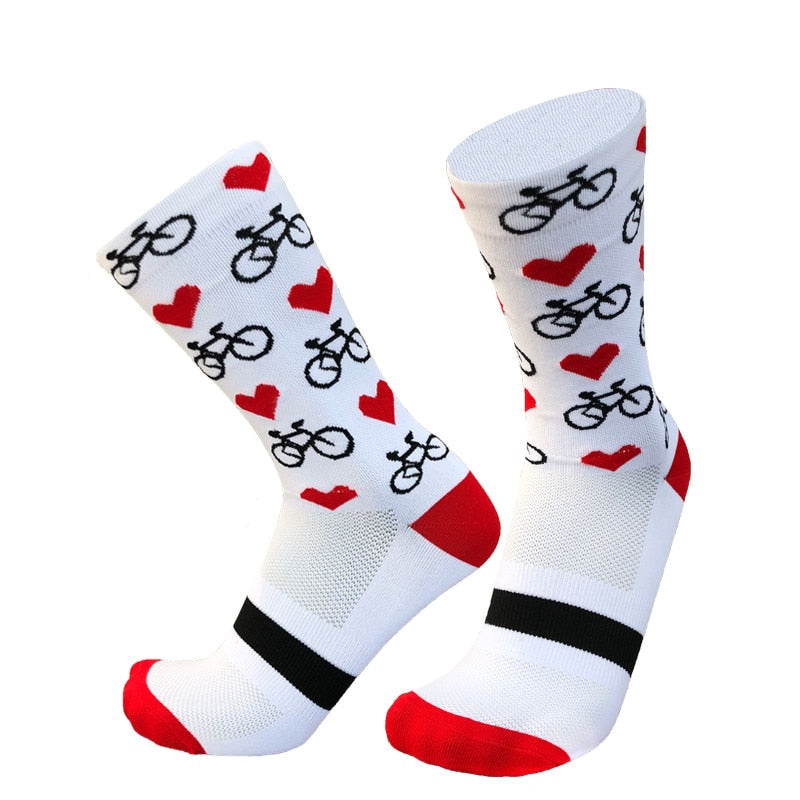 New Professional Sport Pro Cycling Socks Men Women Compression Road Bicycle Socks