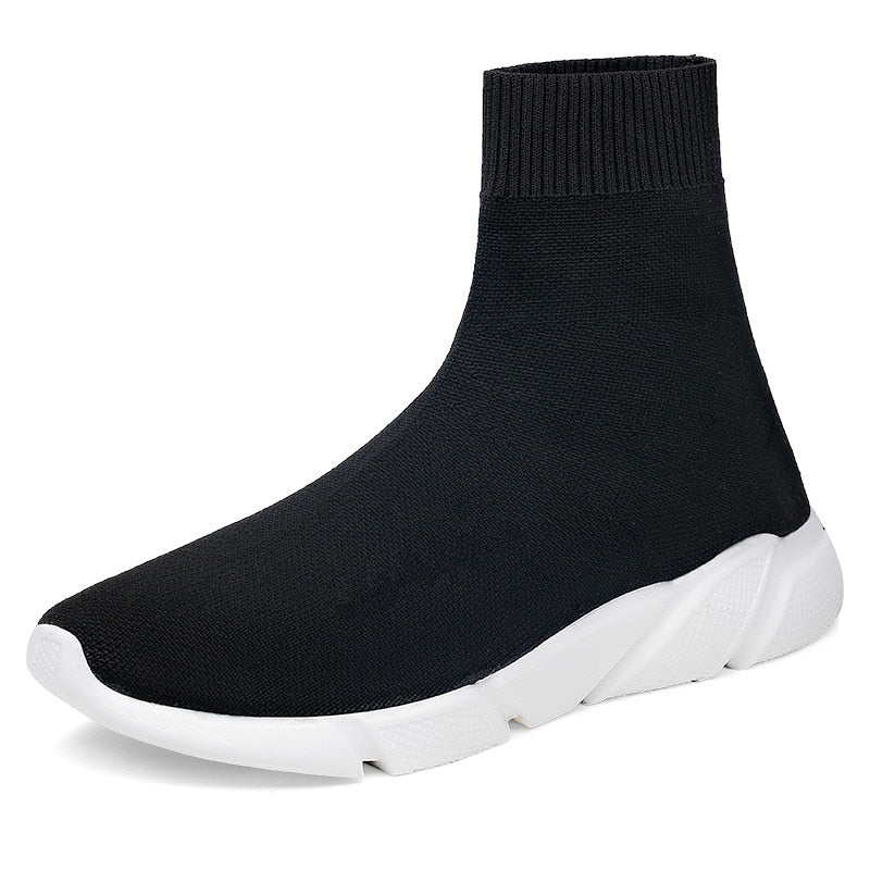 FEOZYZ Sneakers Women Men Knit Upper Breathable Sport Shoes Sock Boots Woman