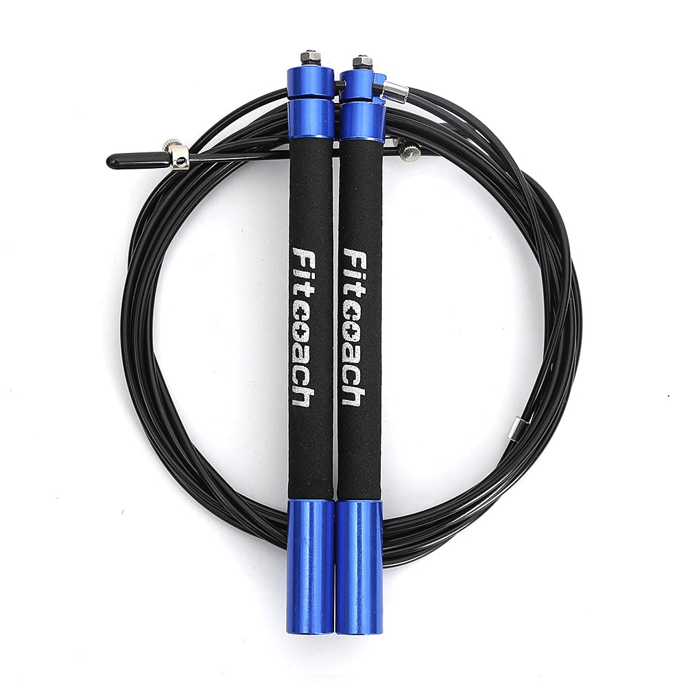 Speed Jump Rope Ball Bearing Metal Handle Sport Skipping,Stainless Steel Cable Crossfit