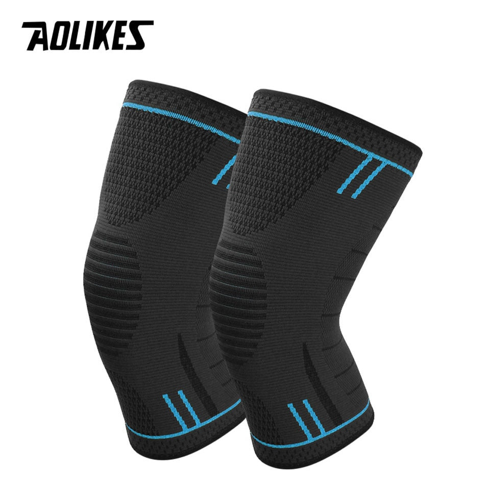 AOLIKES 1 Pair Non Slip Silicone Sports Knee Pads SupportInjury Recovery Kneepad