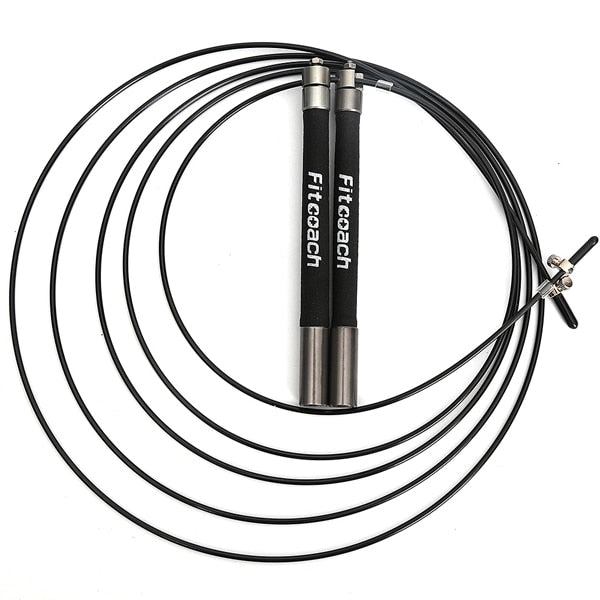 Speed Jump Rope Ball Bearing Metal Handle Sport Skipping,Stainless Steel Cable Crossfit