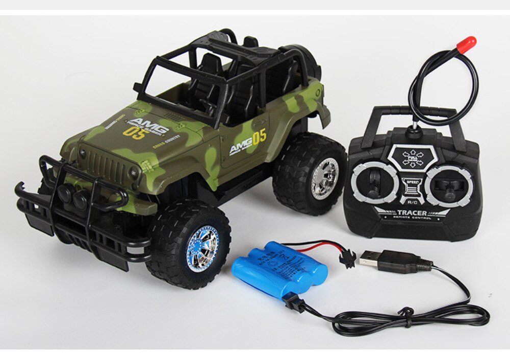 RC Jeep 1/22 Drift Speed Radio SUV camouflage military Remote control Off Road