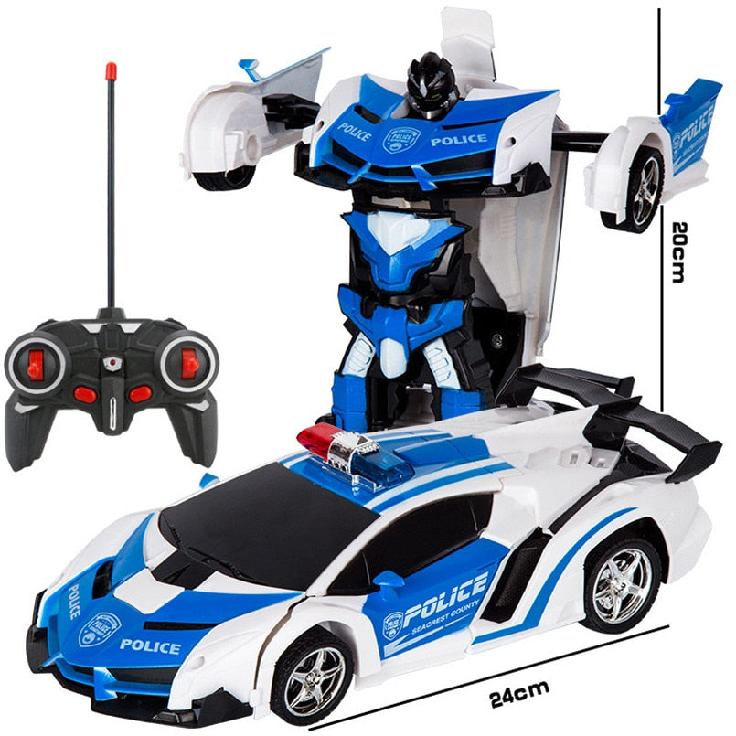 2 in 1 Electric RC Car Transformation Robots Children Boys Toys Outdoor Remote Control