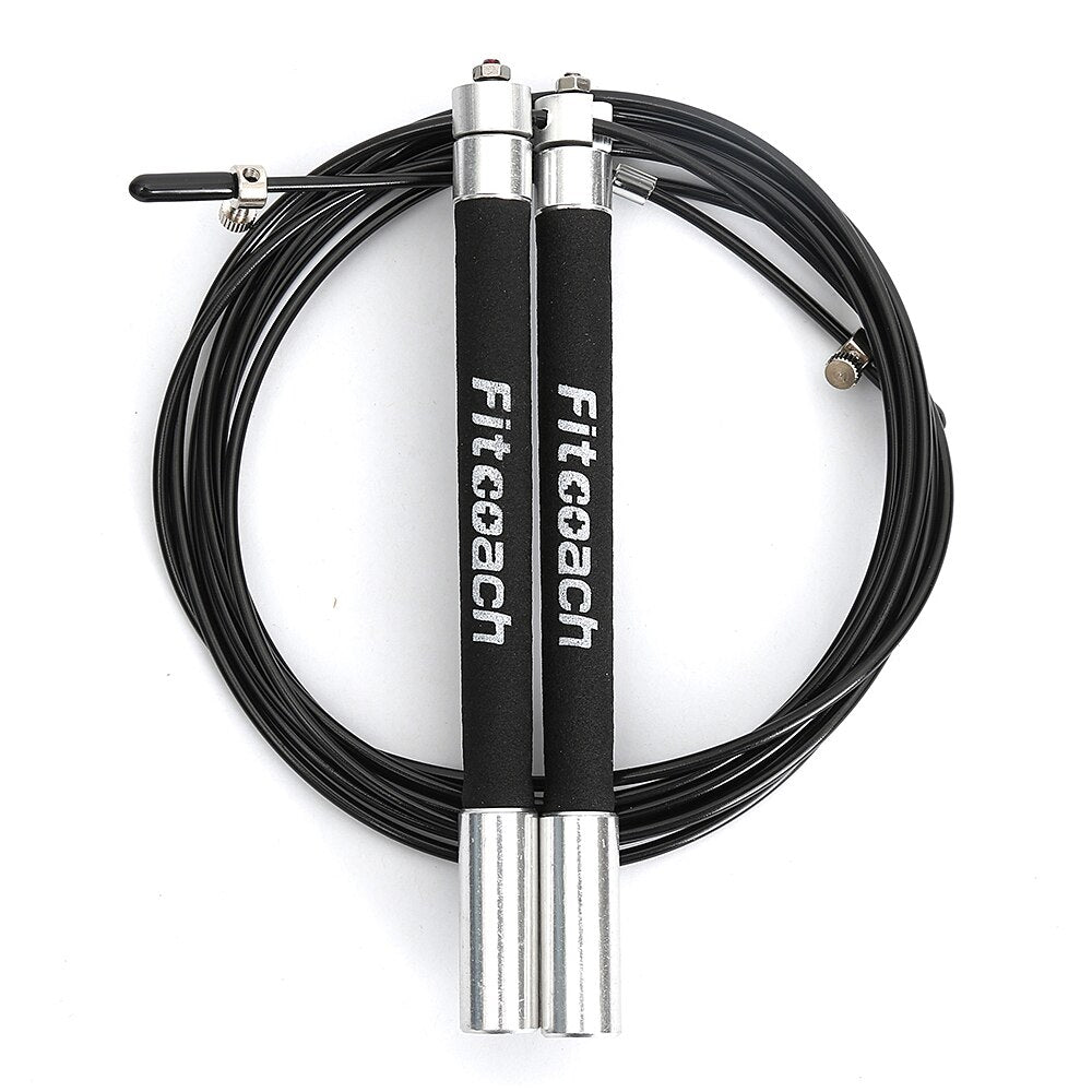 Speed Jump Rope Ball Bearing Metal Handle Sport Skipping,Stainless Steel Cable Crossfit