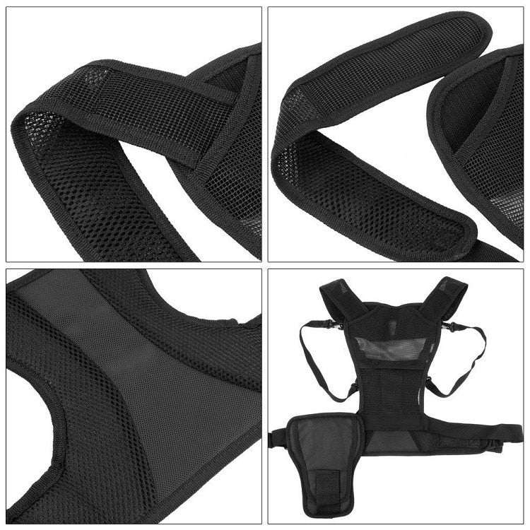 Carrier II Multi Dual 2 Camera Carrying Chest Harness System Vest Quick Strap with Side Holster