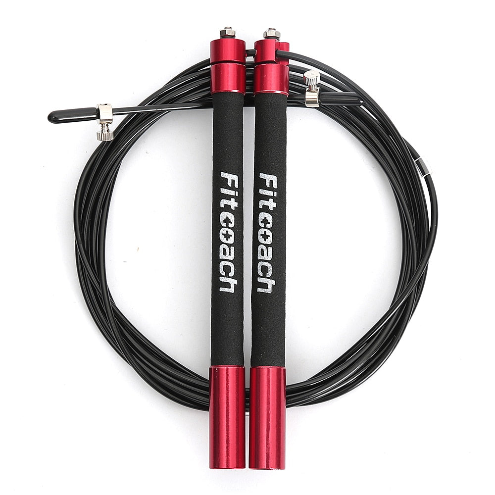 Speed Jump Rope Ball Bearing Metal Handle Sport Skipping,Stainless Steel Cable Crossfit