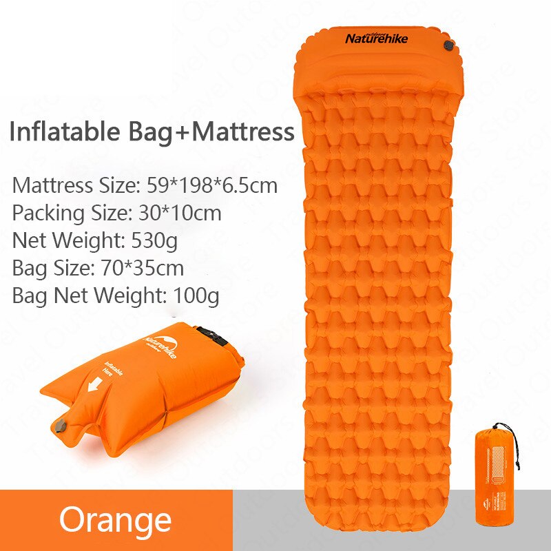 Naturehike Outdoor Camping Inflatable Cushion Moisture-proof Sleeping Bag Mattress