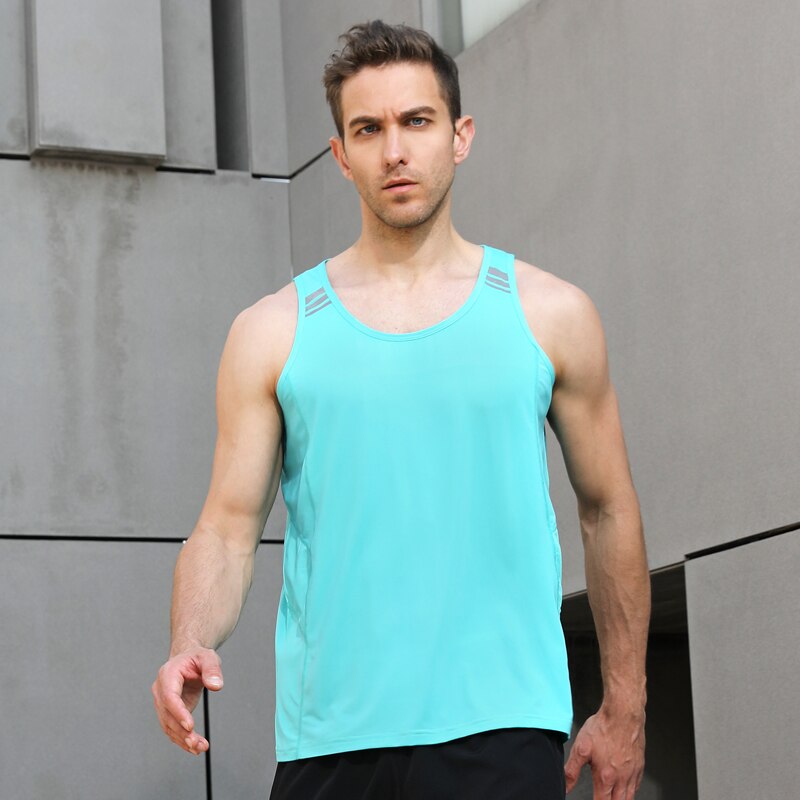 Men Running Vest Summer Mesh Tank Outdoor Gym Sleeveless XS-3XL 2021 Loose Sport