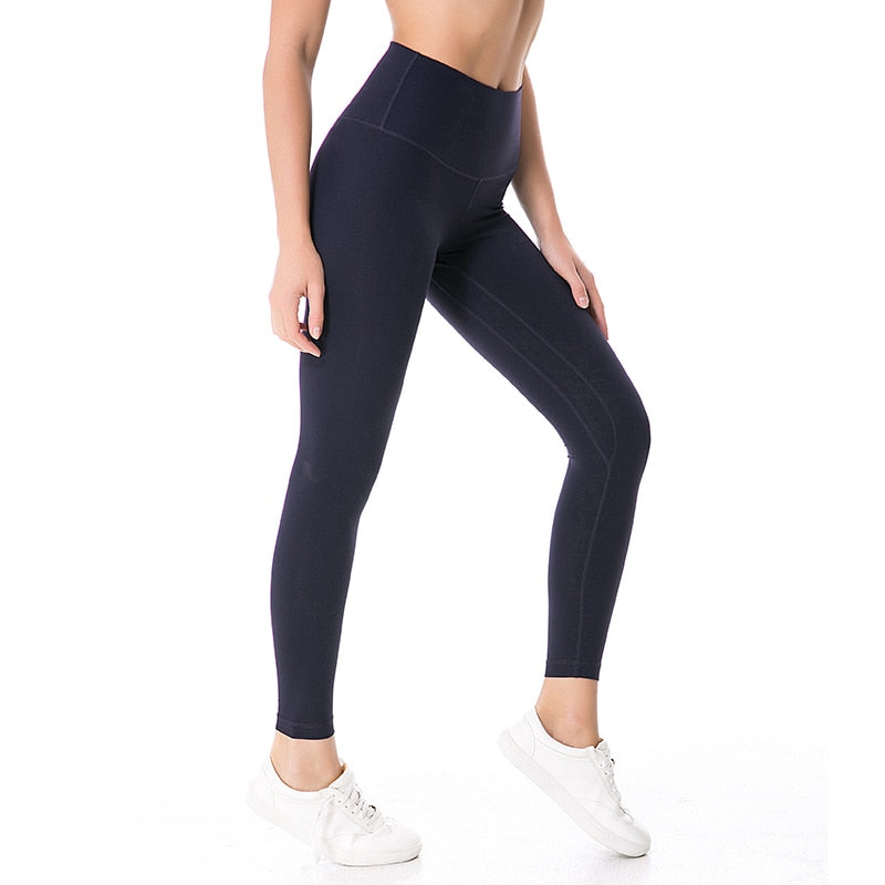 SHINBENE Classic Soft Hip Up Yoga Fitness Pants Women 4-Way Stretch Sport Tights Anti-sweat