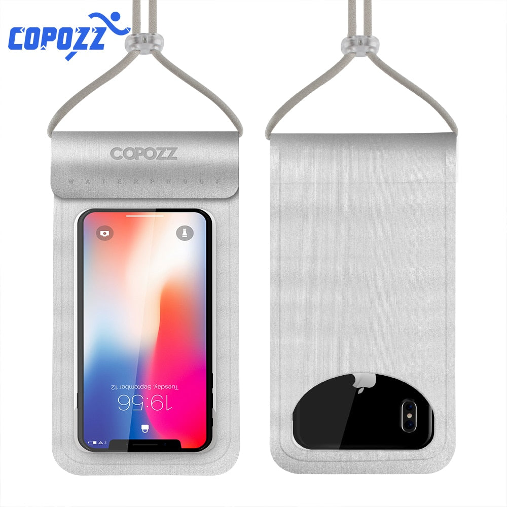 COPOZZ Waterproof Phone Pouch for iPhone X/8/7/6S Plus/Samsung S7 Swimming Snorkeling